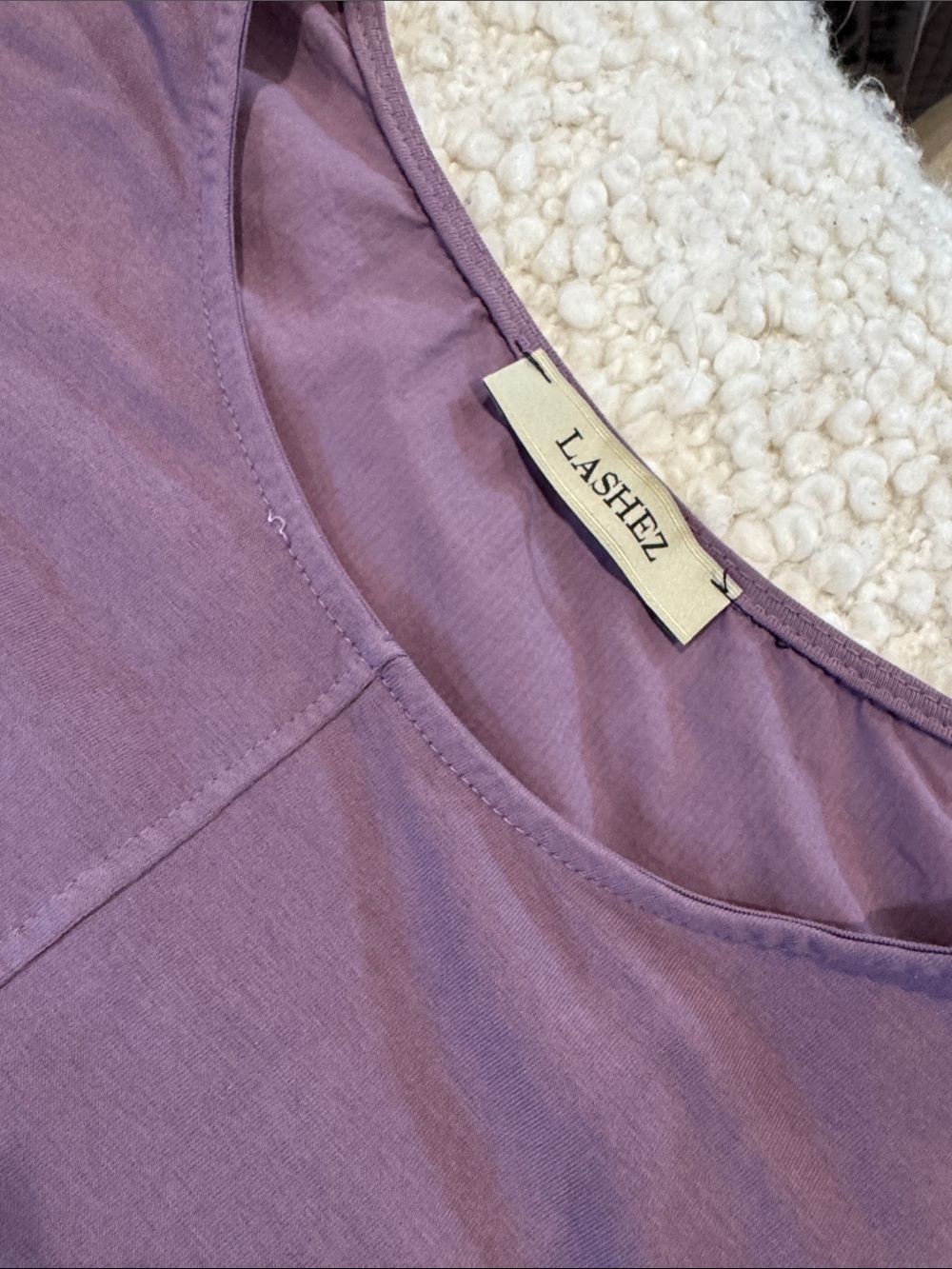 Lashez Made in Italy Cotton Blend Cocoon Dress – One Size 💜 - Picture 4 of 9